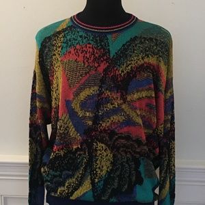 Mens St. Croix Knits Multi - Color Sweater - L